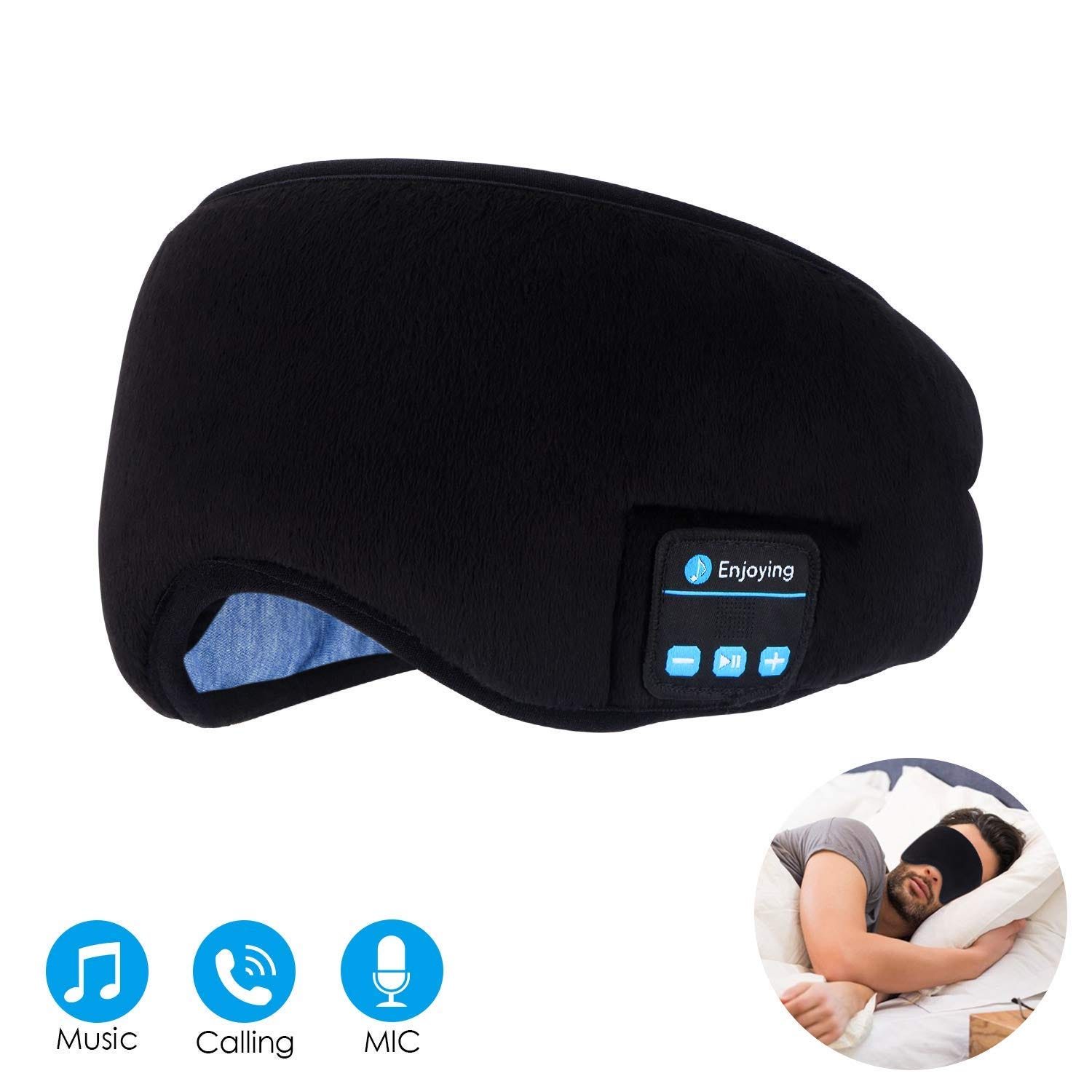Topoint + Bluetooth Sleep Eye Mask Wireless Headphones