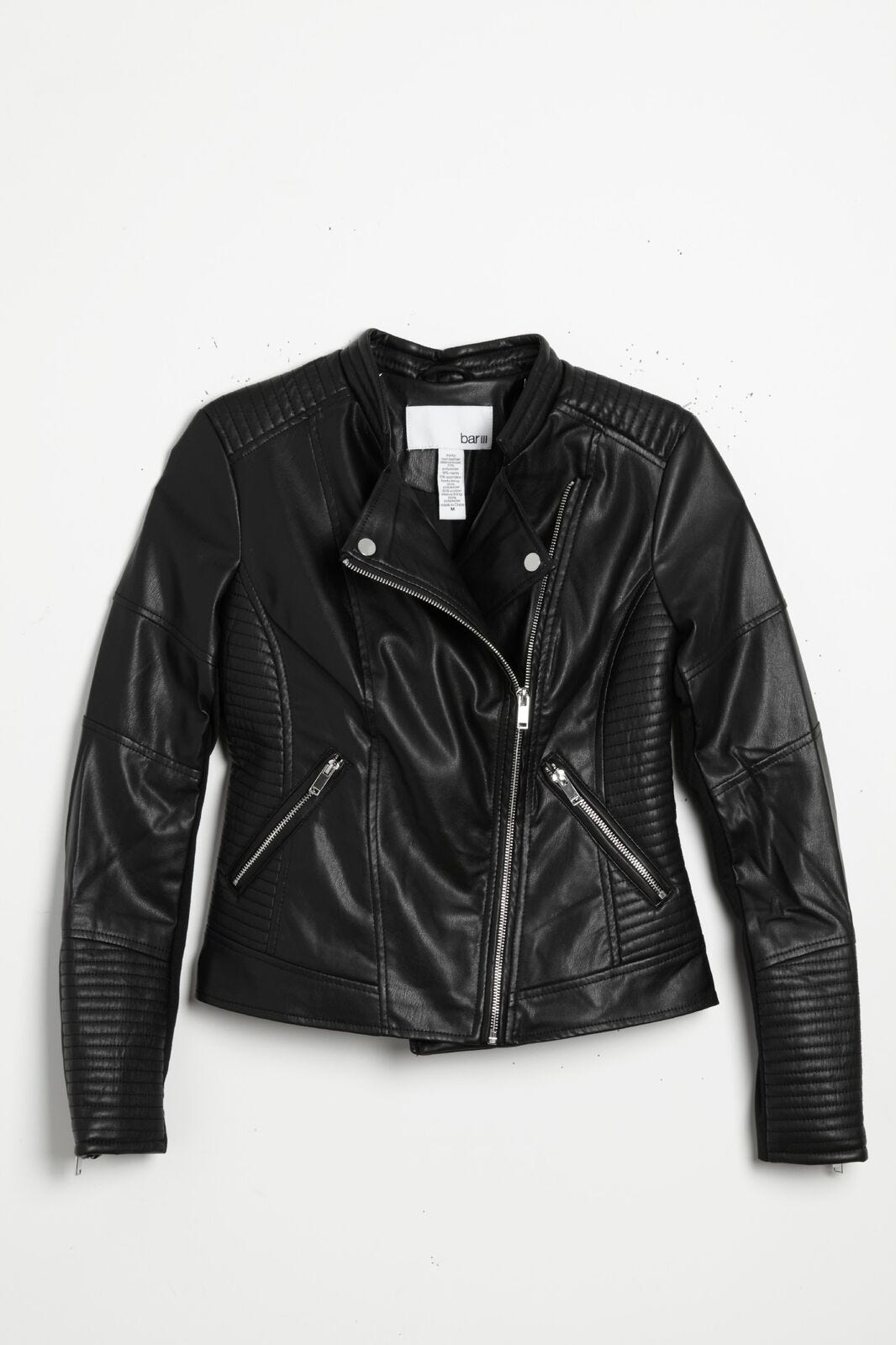 Bar III + FauxLeather Moto Jacket