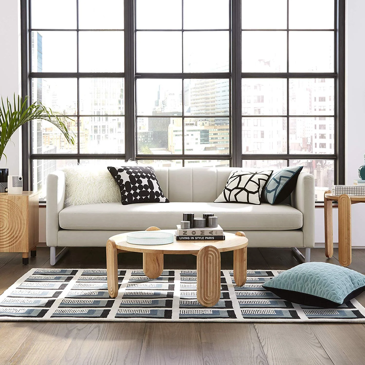 Now House By Jonathan Adler Josef Cocktail Table Blonde Wood