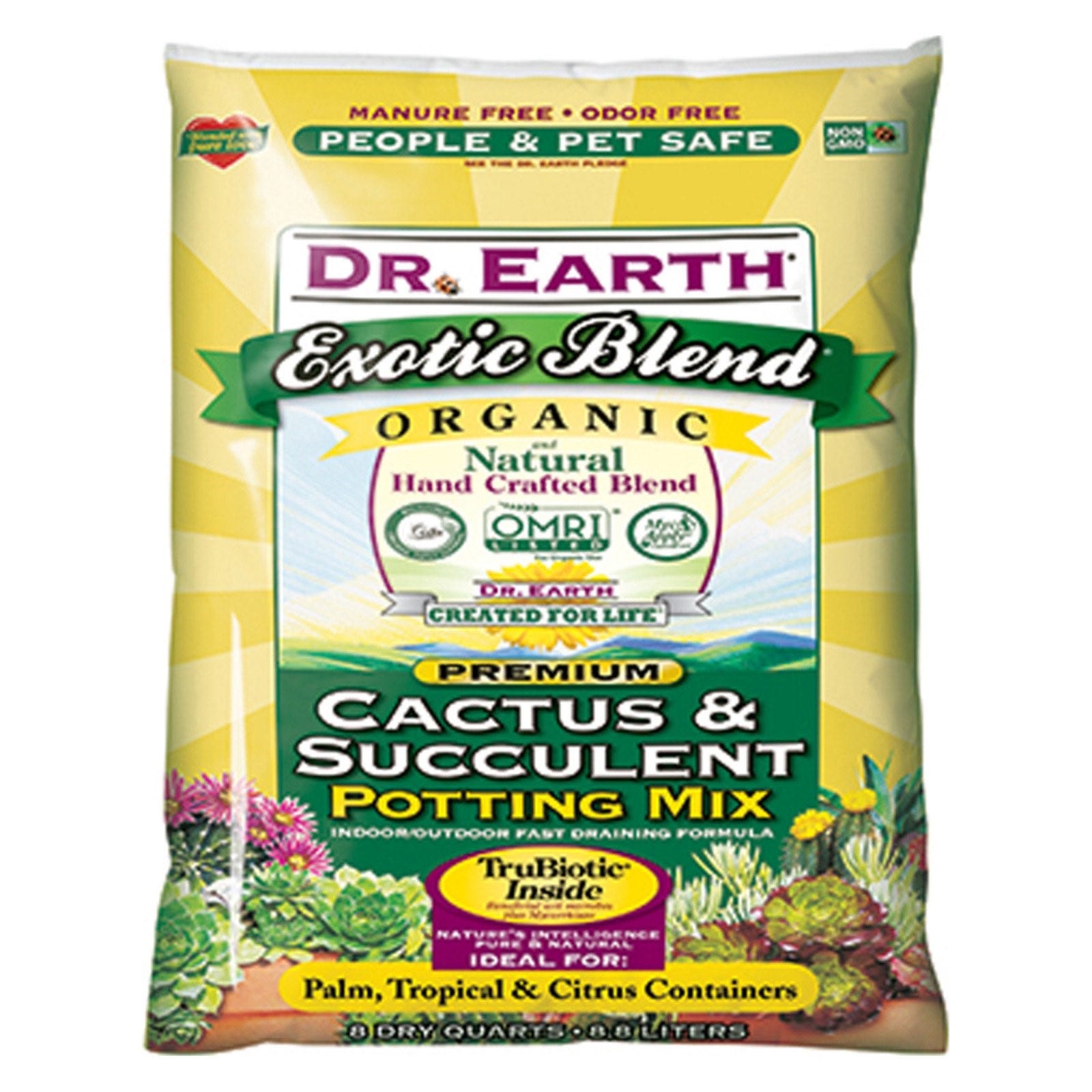 Dr Earth + Dr. Earth Exotic Blend Cactus Succulent Blend Premium Soil