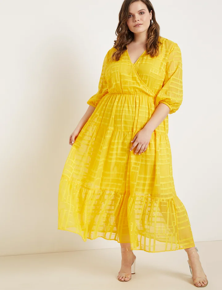knee length dresses for ladies Innika Choo Scallop Frill Iva Biigdress
