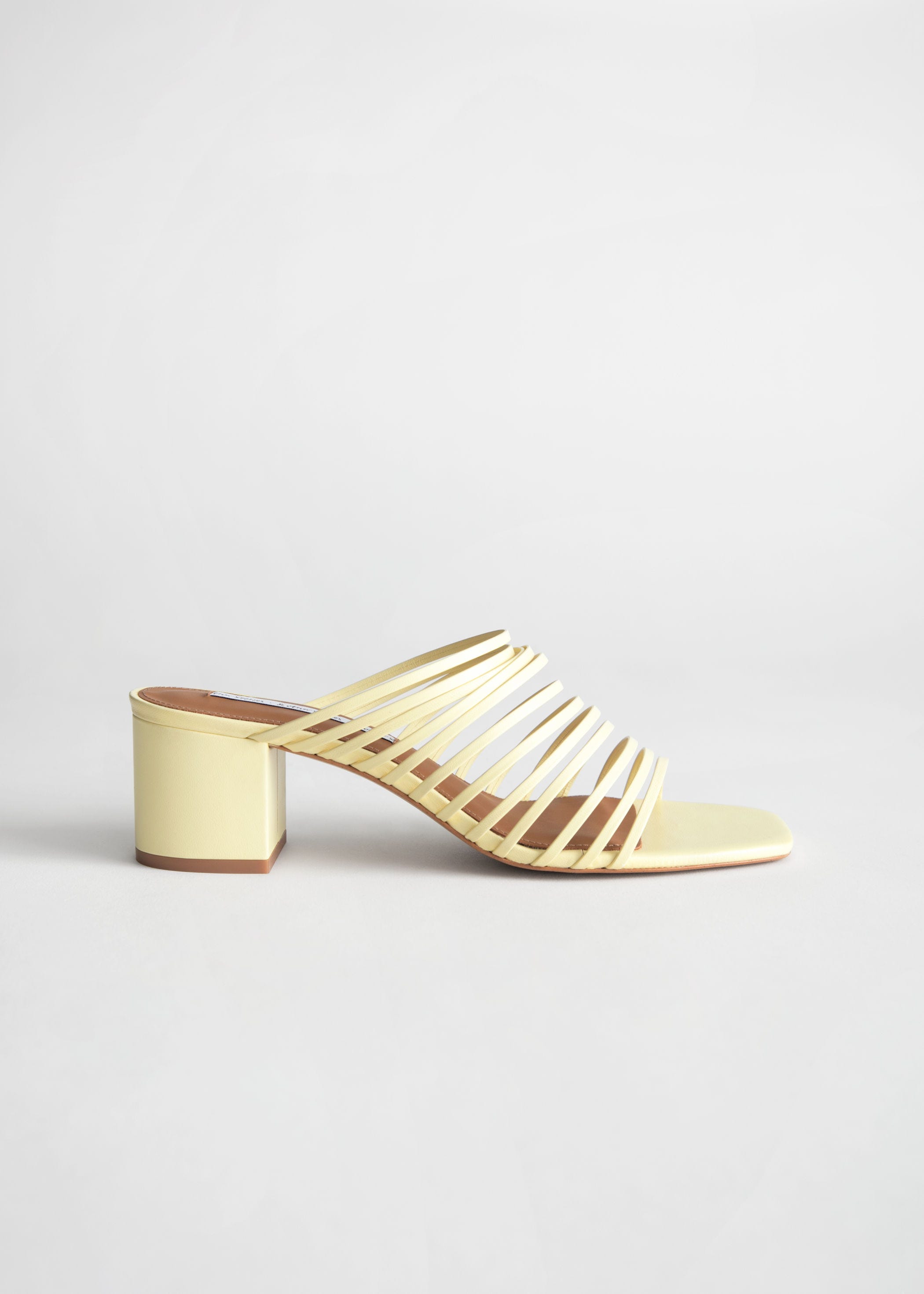 & Other Stories + Strappy Square Toe Heeled Sandals