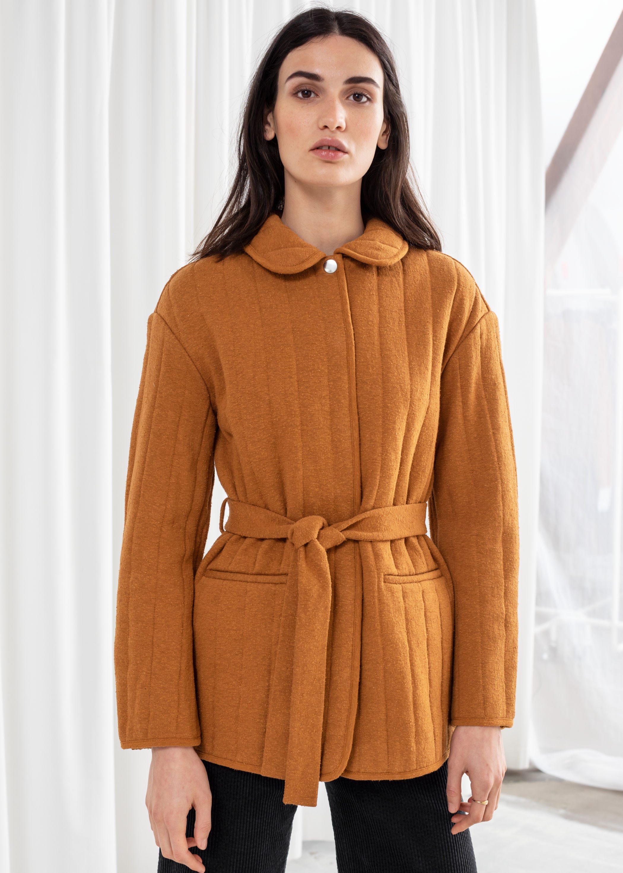 & Other Stories + Quilted Belted Jacket