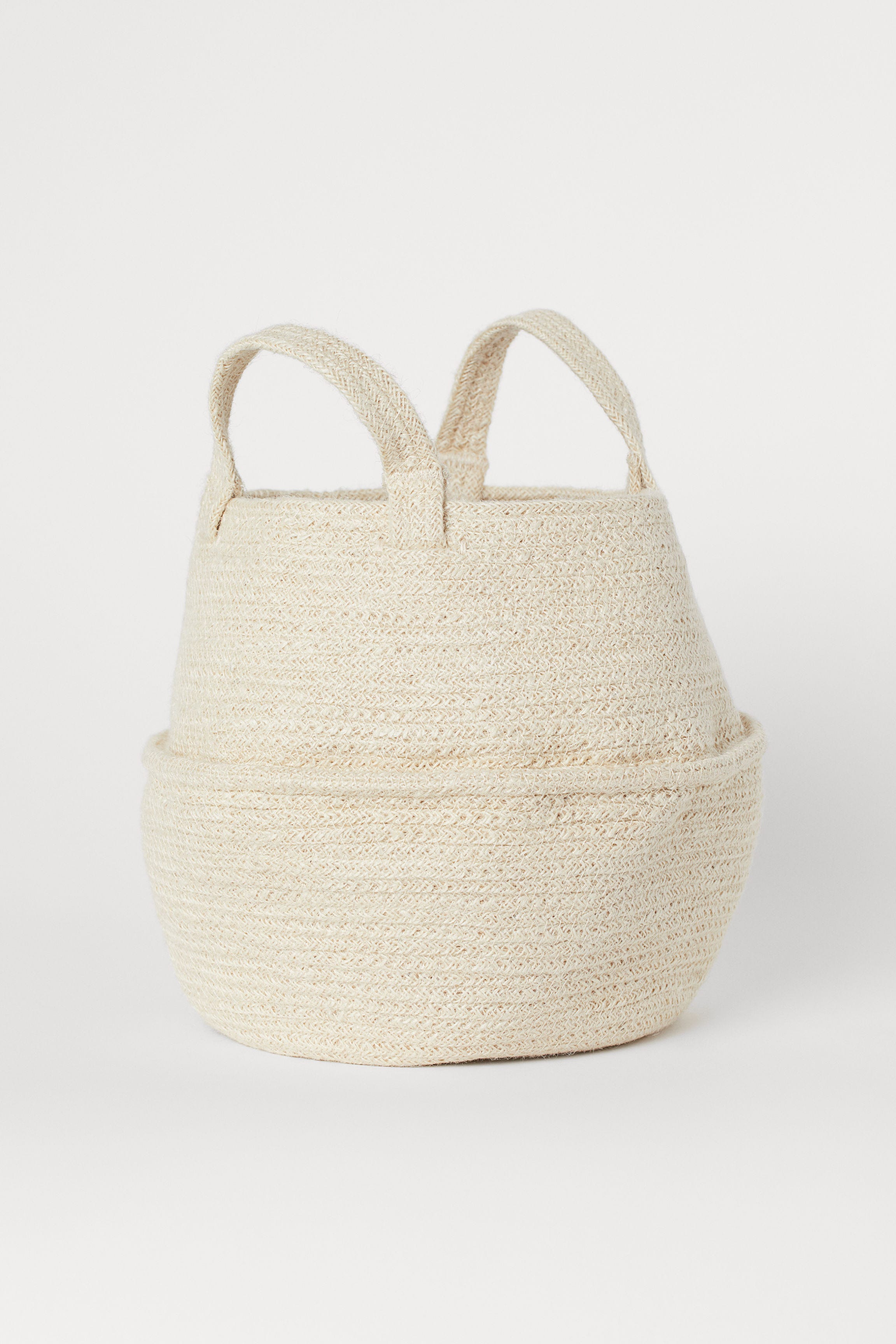 H&M Home + Collapsible Jute Basket