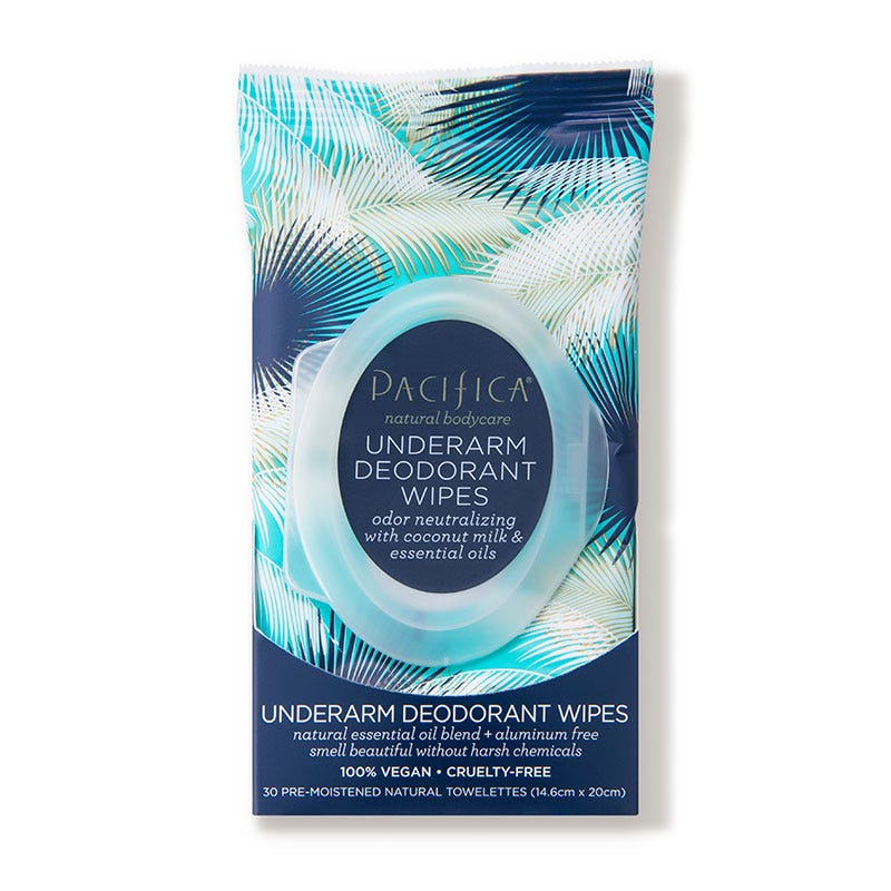Pacifica + Coconut Milk & Essential Oils Underarm Deodorant Wipes (30 count)