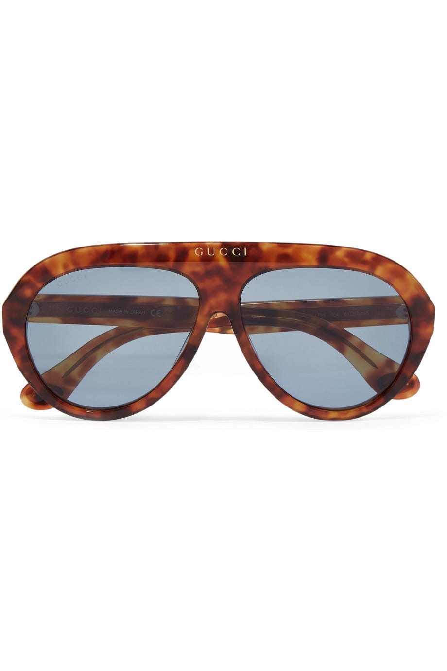 gucci round tortoiseshell acetate sunglasses
