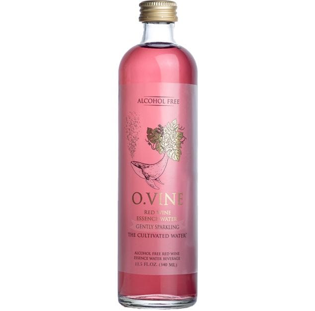 O.Vine + Red Wine Alcohol Free Gently Sparkling Essence Water 11.8 fl