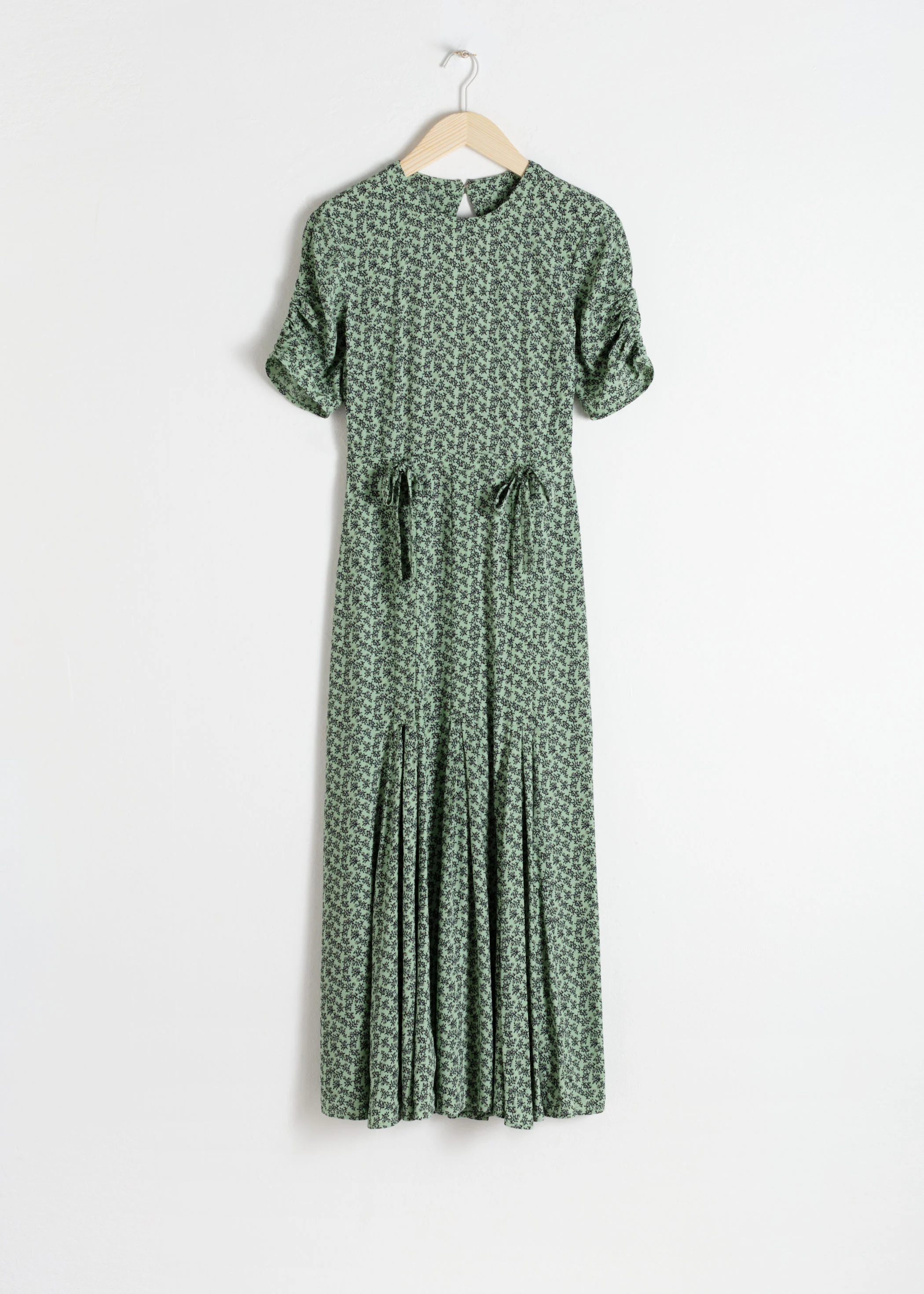 &amp; Other Stories + Open Back Floral Midi Dress