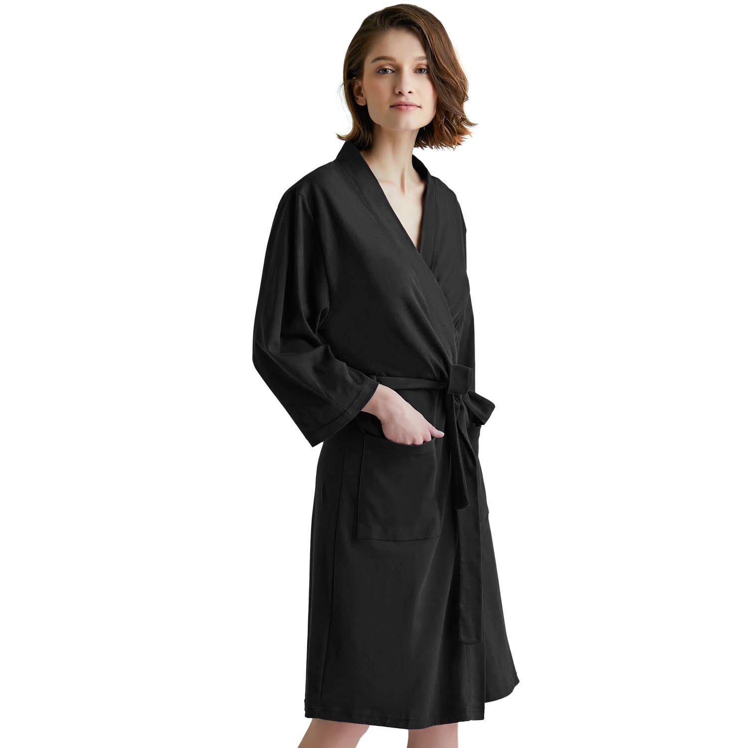 Amazon + U2SKIIN Womens Cotton Robe Lightweight Short Kimono