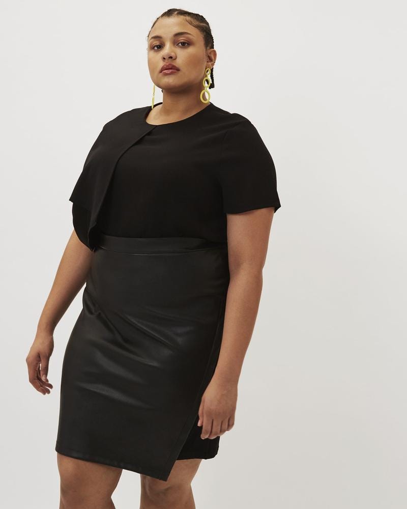 Cute Plus Size Leather and Suede Skirts For The Summer
