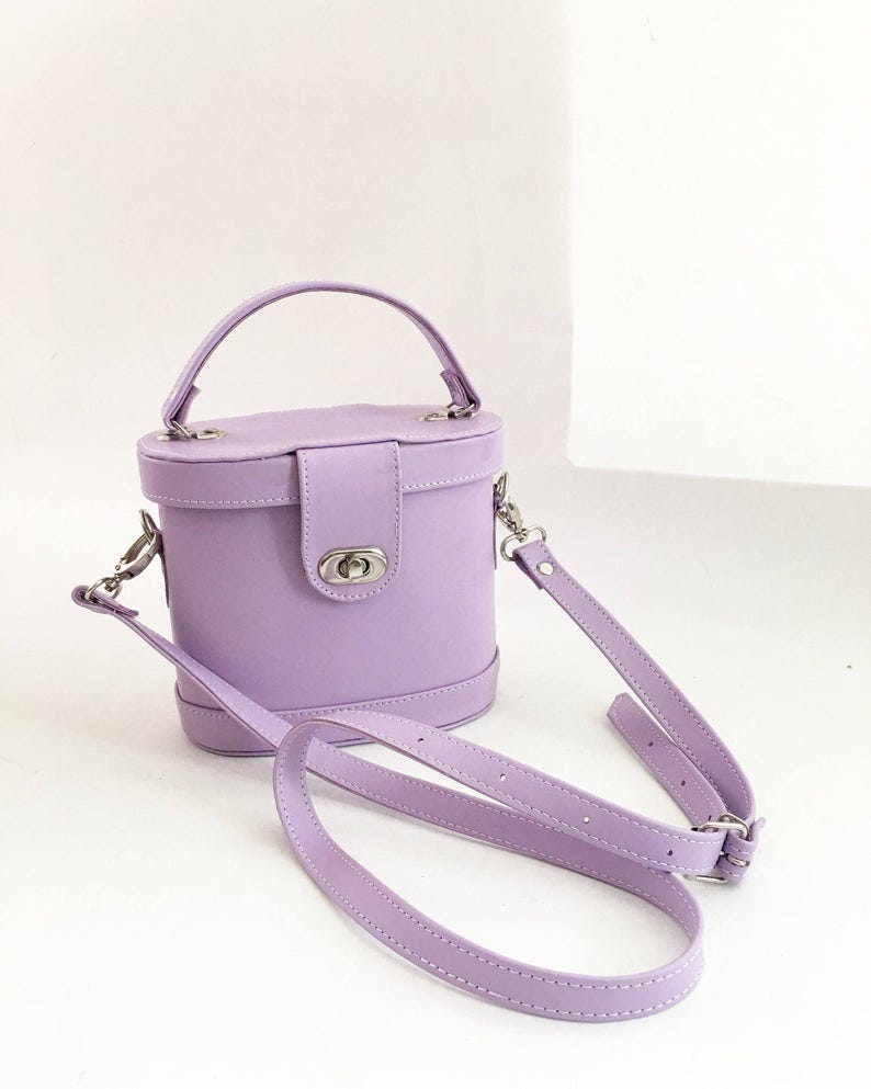 Golden Ponies + Binocular Oval Box Crossbody Bag