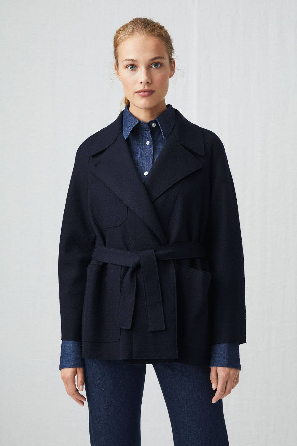 arket belted wool coat