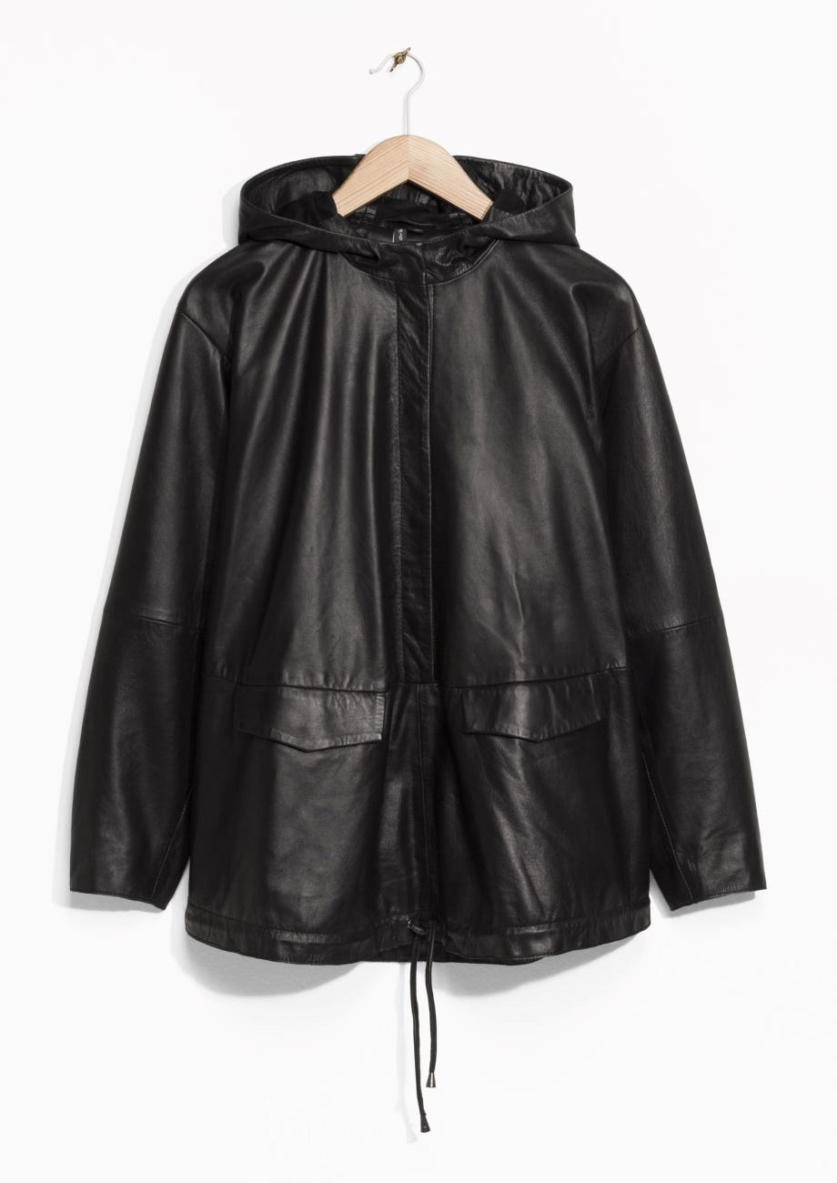 \u0026amp; Other Stories + Leather Anorak