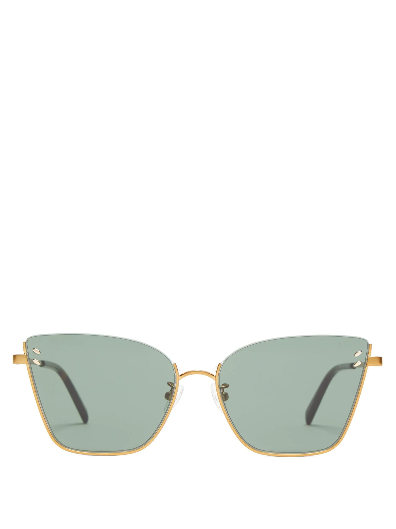 Classic Stella McCartney Tortoiseshell Cat Eye Sunglasses Gold Trim Made Italy Stella McCartney + Cat-Eye Metal Sunglasses main image 2