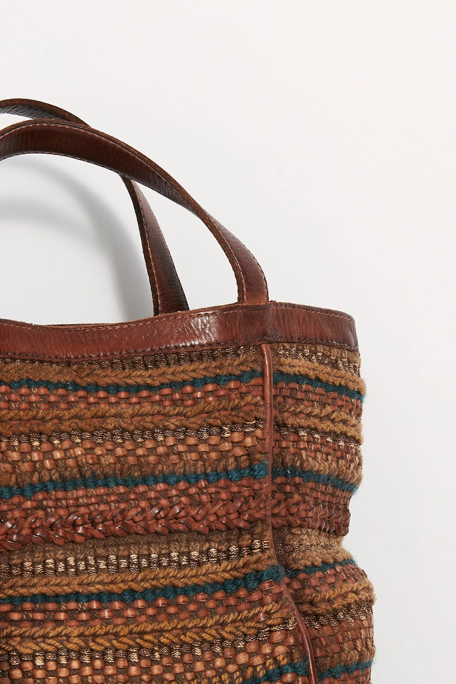 Free People X Yuma Woven Backpack Free People + Yuma Woven Leather Backpack main image 4