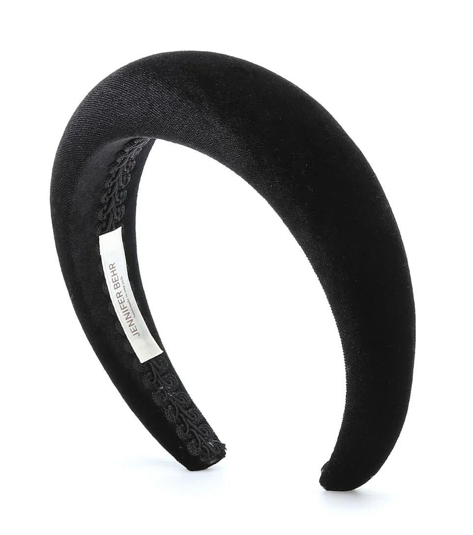 Jennifer Behr + Thada Velvet Headband display picture 2