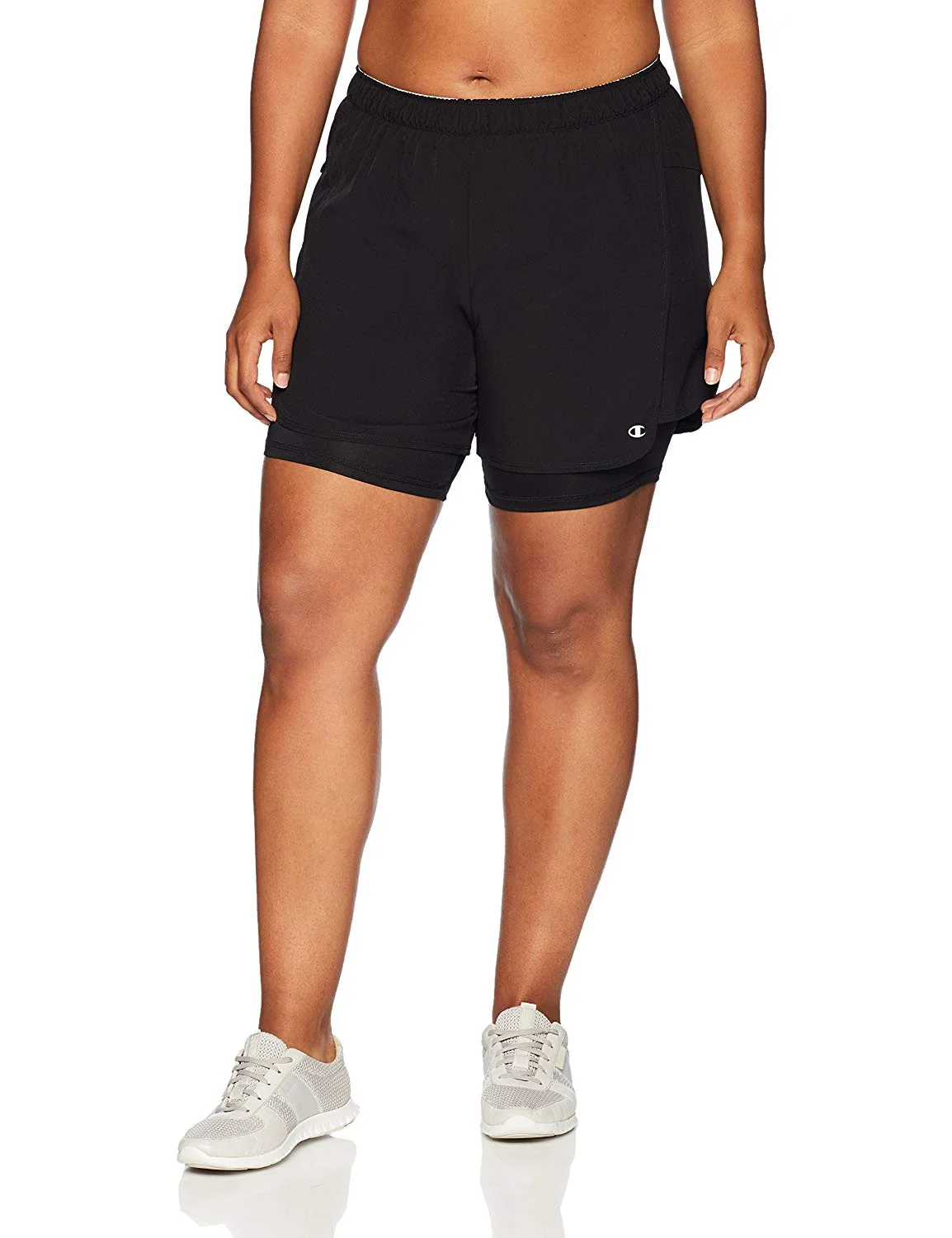 Women's plus size store 2 in 1 shorts