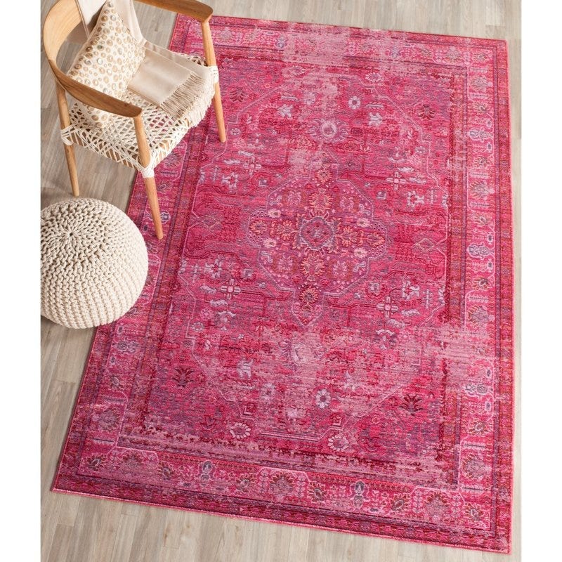 Joss & Main + Privette Red/Multi Area Rug (3 x 5)