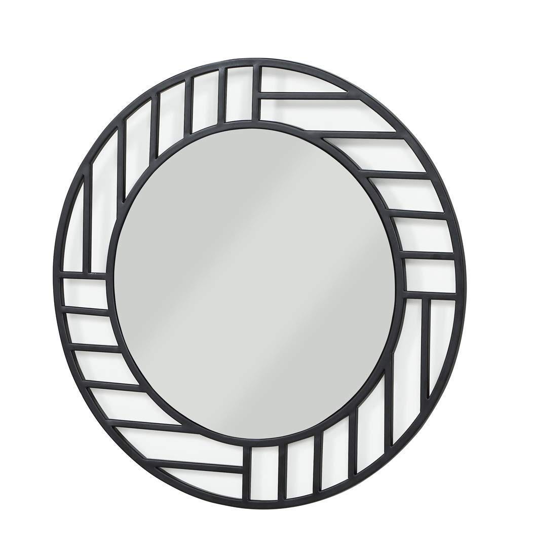 Now House by Jonathan Adler + Grid Wall Mirror, Black