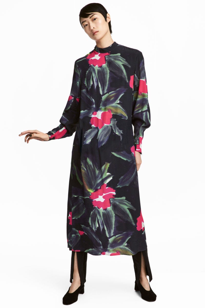 H&M + Patterned Dress