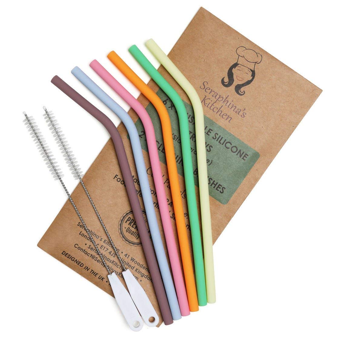 Seraphina’s Kitchen + Reusable Silicone Straws BPA Free