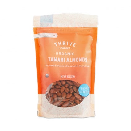 Thrive Market + Organic Tamari Almonds