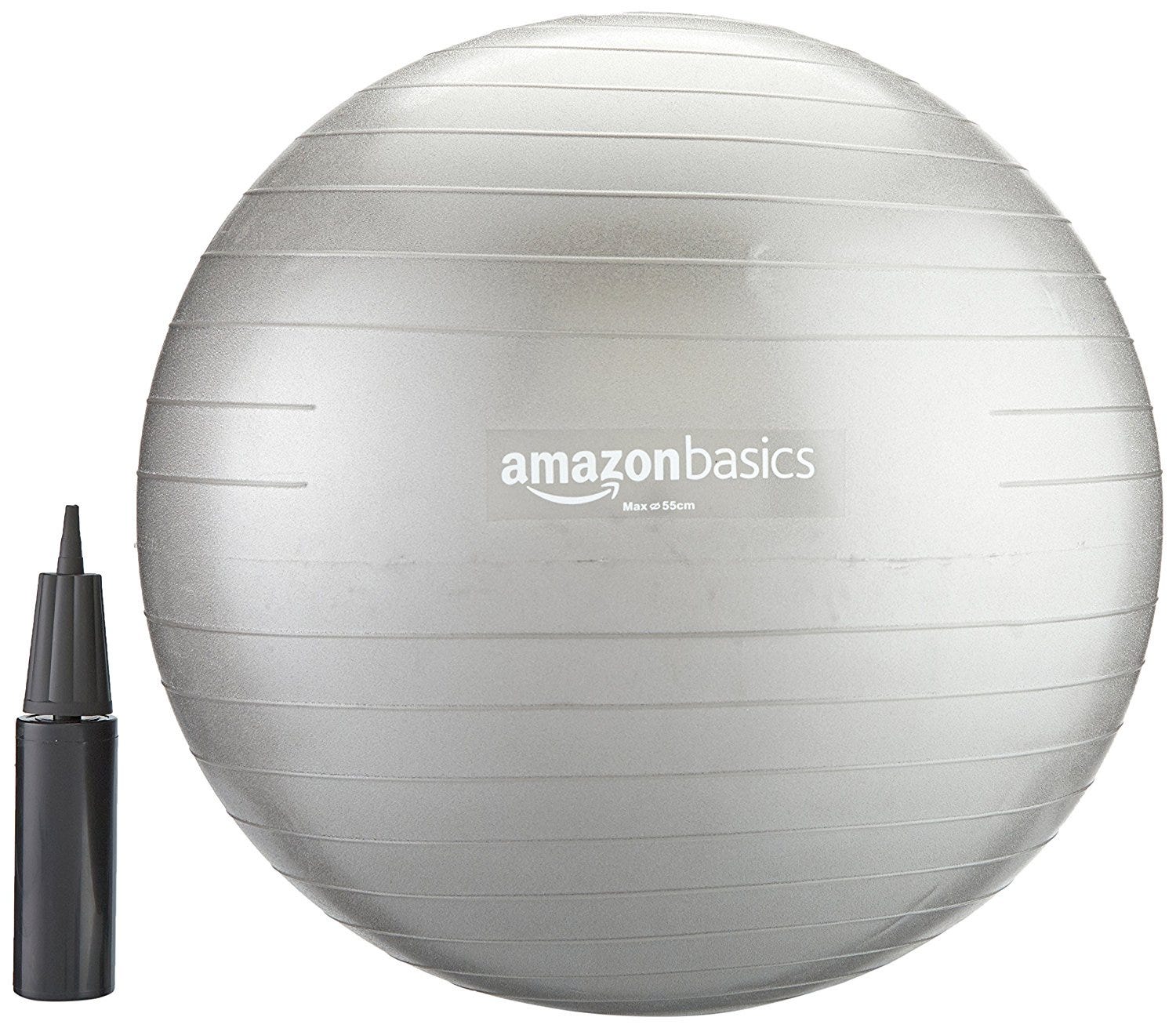 Amazon + AmazonBasics Balance Ball with Hand Pump [55cm]
